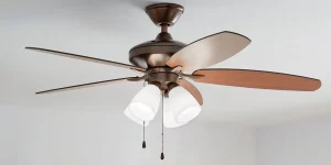 Wood ceiling fan by Hampton Bay